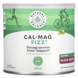 Natural Balance, Cal-Mag Fizz™（カル-マグ フィズ）、ミックスベリー味、17.4 オンス (492 g)