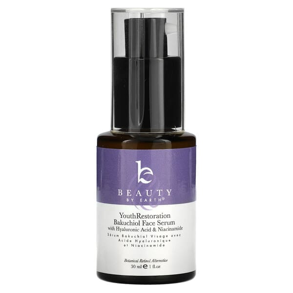 Beauty By Earth, 유스 레스토레이션 바쿠치올 페이스 세럼, 30m(1fl oz)