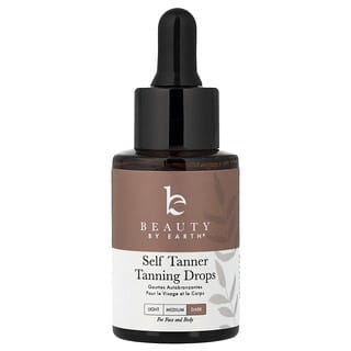 Beauty By Earth, 셀프 태너 태닝 드롭, 다크, 30ml(1fl oz)