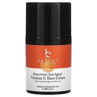 Beauty By Earth, HyperActive Anti-Aging, Vitamin C Face Cream, 1.58 fl oz (45 g)