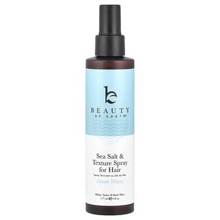 Beauty By Earth, Spray texturizador y sal marina para el cabello, Olas oceánicas, 177 ml (6 oz. líq.)