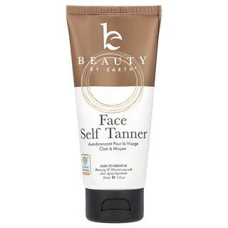 Beauty By Earth, Face Self Tanner, Selbstbräuner für das Gesicht, hell bis mittel, 85 ml (3 fl. oz.)