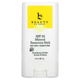 Beauty By Earth, Mineral Sunscreen Stick, SPF 30, 0.49 oz (14 g)