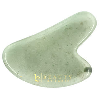 Beauty By Earth, Jade Gua Sha, Изстъргващ масажен инструмент, 1 инструмент