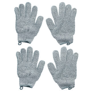 Beauty By Earth, Gants exfoliants épais, 2 paires