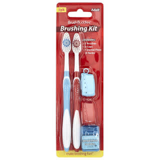 Brush Buddies, Brushing Kit, Adult, 5 Pack