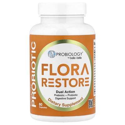 Belle+Bella, Probiology®, Flora Restore, 15 Billion CFU, 60 Capsules
