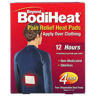 Beyond BodiHeat, пластыри для облегчения боли, 4 шт. в упаковке
