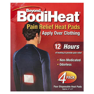 Beyond BodiHeat, Almohadillas térmicas para aliviar el dolor, paquete de 4