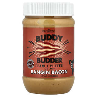 بارك بيسترو‏, Buddy Budder ، زبدة الفول السوداني ، للكلاب ، لحم الخنزير المقدد بانجين ، 17 أونصة (480 جم)
