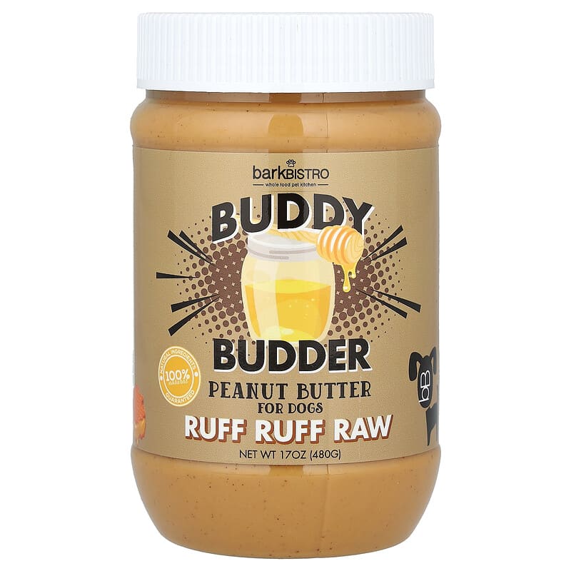 Buddy Budder（バディバダー）、ピーナッツバター、犬用、残毛用、480g（17オンス）