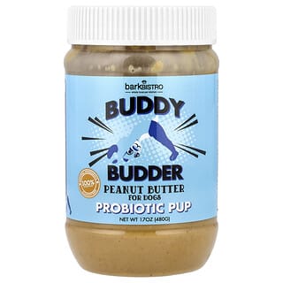 Bark Bistro, Gut Health Budder, Peanut Butter, For Dogs, Blueberry, 17 oz (480 g)