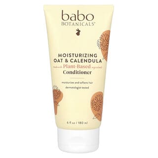 Babo Botanicals, Après-shampooing hydratant, Pour tous types de cheveux, Avoine et calendula, 180 ml