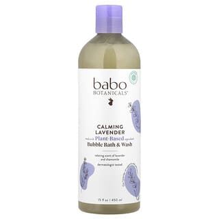 Babo Botanicals, Bubble Bath & Wash, Calming Lavender, 15 fl oz (450 ml)