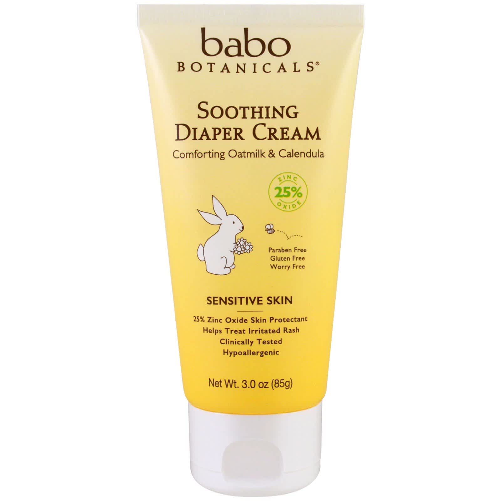 Babo Botanicals, Soothing Diaper Cream, Comforting Oatmilk & Calendula