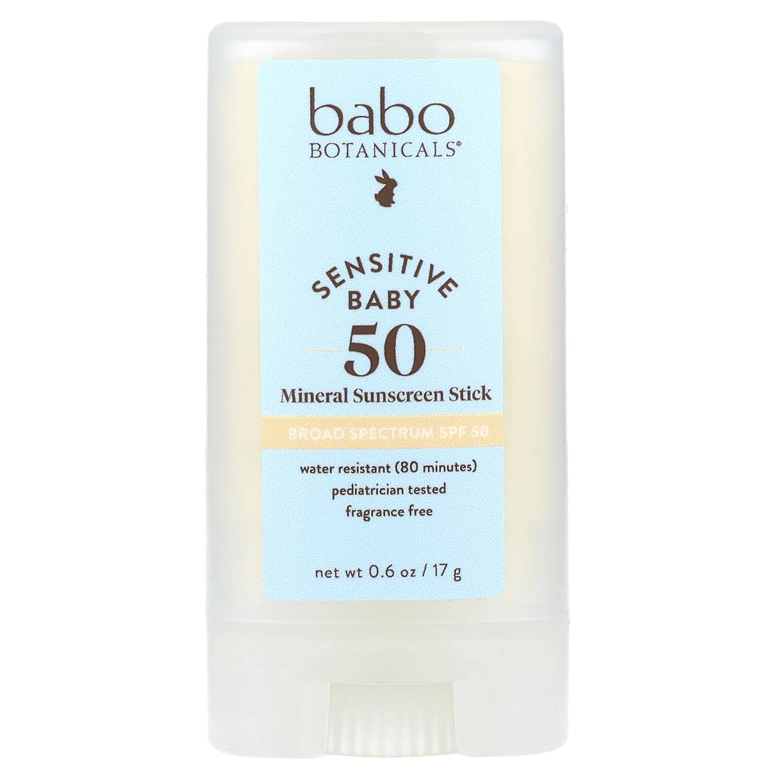 Sensitive Baby, Mineral Sunscreen Stick, SPF 50, Fragrance Free