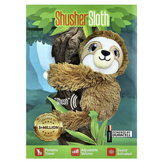 Baby Shusher, Shusher Sloth, Soft Toy Sound Module , 1 Count
