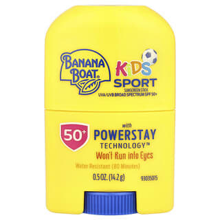 Banana Boat, Kids Sport, Protetor Solar em Bastão, FPS 50+, 14,2 g (0,5 oz)