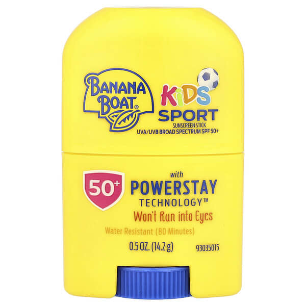 Banana Boat, 兒童運動，礦物質抗曬棒，SPF 50+，0.5 盎司（14.2 克）