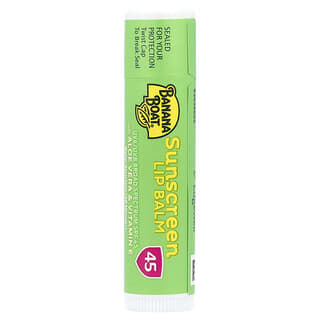 Banana Boat, Sunscreen Lip Balm With Aloe Vera & Vitamin E, SPF45, 0.15 oz (4.25 g)