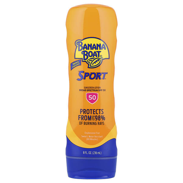 Banana Boat, Sport™, Sunscreen Lotion, SPF 50+, 8 fl oz (236 ml)