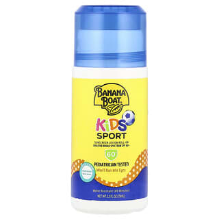 Banana Boat, Kids Sport, Sunscreen Lotion Roll-On, SPF 60+, 2.5 fl oz (75 ml)