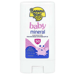 Banana Boat, Baby Mineral Sunscreen Stick, SPF50, 0.5 oz (14.2 g)