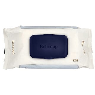 Bebesup, Toallitas húmedas para bebés, Signature Blue Eco, 70 hojas