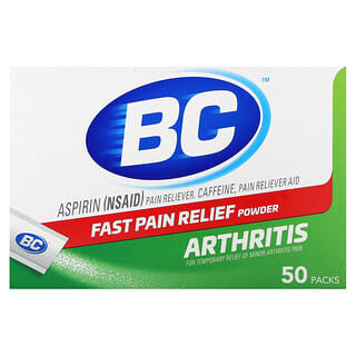 BC, Pó para Alívio Rápido da Dor, Artrite, 50 Pacotes