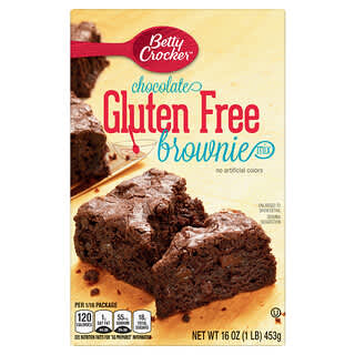 Betty Crocker, Mezcla para brownies de chocolate, Sin gluten, 453 g (16 oz)