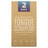 Stainless Steel Tongue Scrapers , 2 Pack