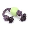Eco-Friendly Dog Ball On a Rope, Large, Green, 1 Rope