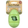 Beco Pocket, экологичный диспенсер для пакетов, зеленый, 1 пакет Beco Pocket, 15 пакетиков