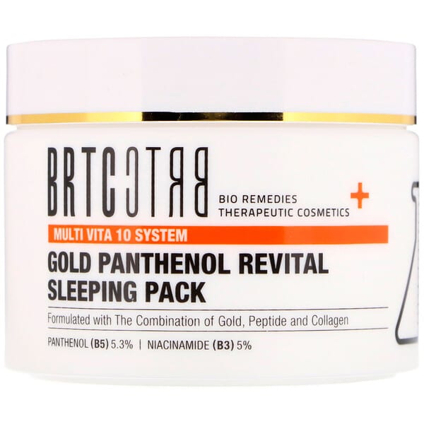 BRTC, ゴールドパンテノールリバイタルスリーピングマスク、100 ml