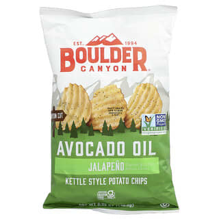Boulder Canyon, Avocado Oil Kettle Style Potato Chips, Jalapeño, 5.25 oz (148.8 g)