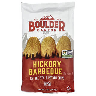 Boulder Canyon, Kettle Style Potato Chips, Hickory Barbeque, 5 oz (141.8 g)