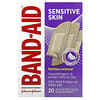 Adhesive Bandages, Sensitive Skin, 20 Assorted Sizes