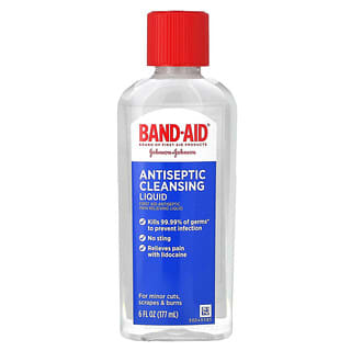 Band Aid, Líquido de limpieza antiséptico, 177 ml (6 oz. Líq.)