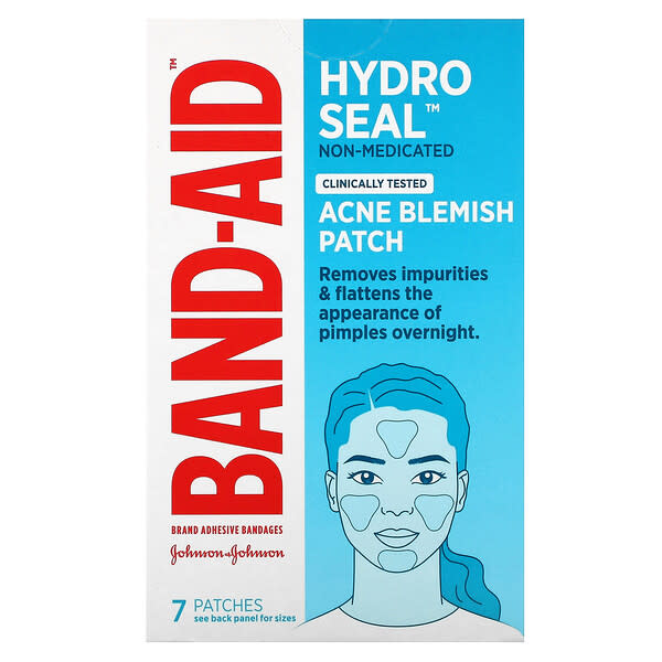Band Aid, Hydro Seal, NonMedicated Acne Blemish Patch, 7 Patches