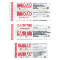 Band Aid, Pansements adhésifs, Tissu souple, Assortiment de taille, 100 pansements