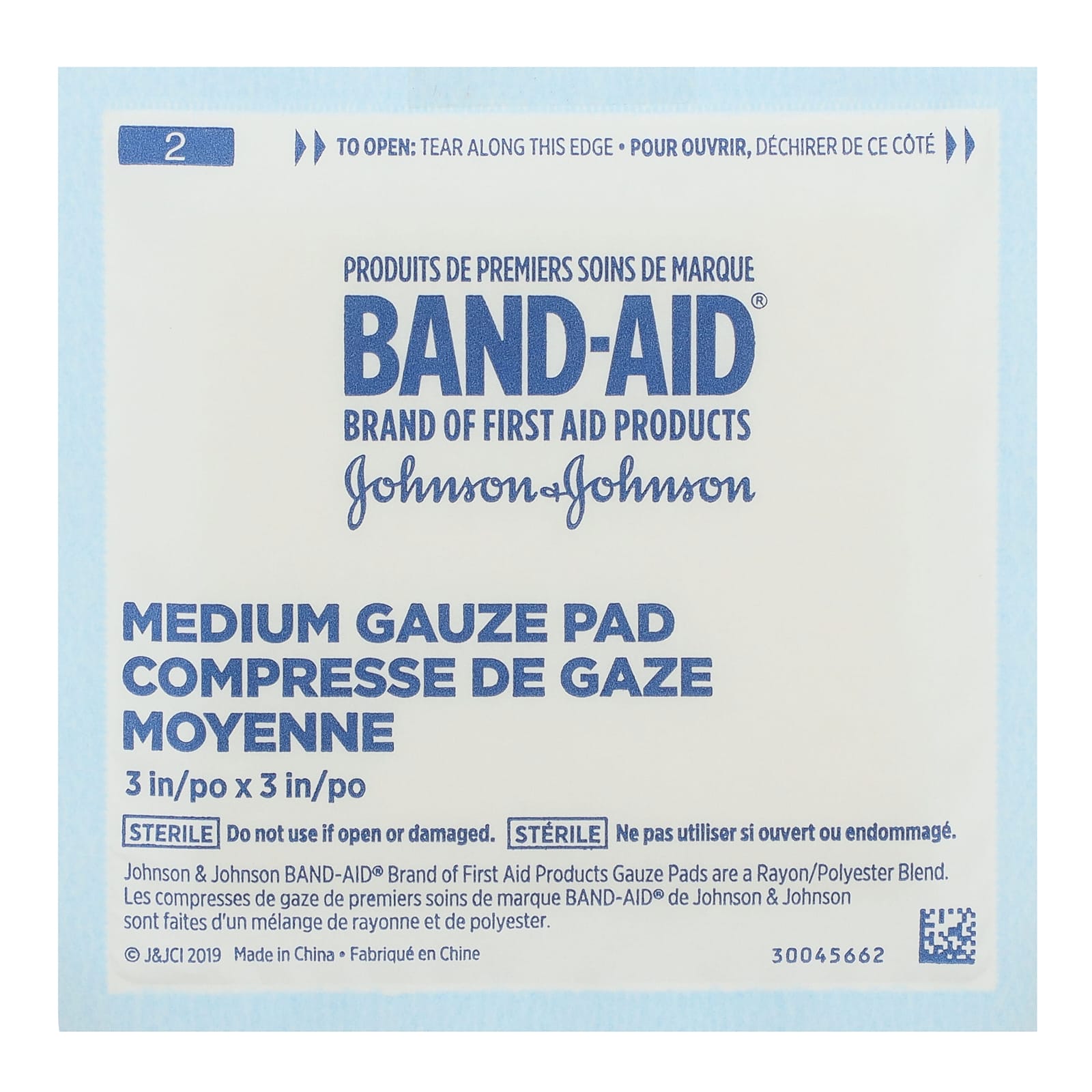 Band Aid, CushionCare, Gauze Pads, Medium, 25 Pads