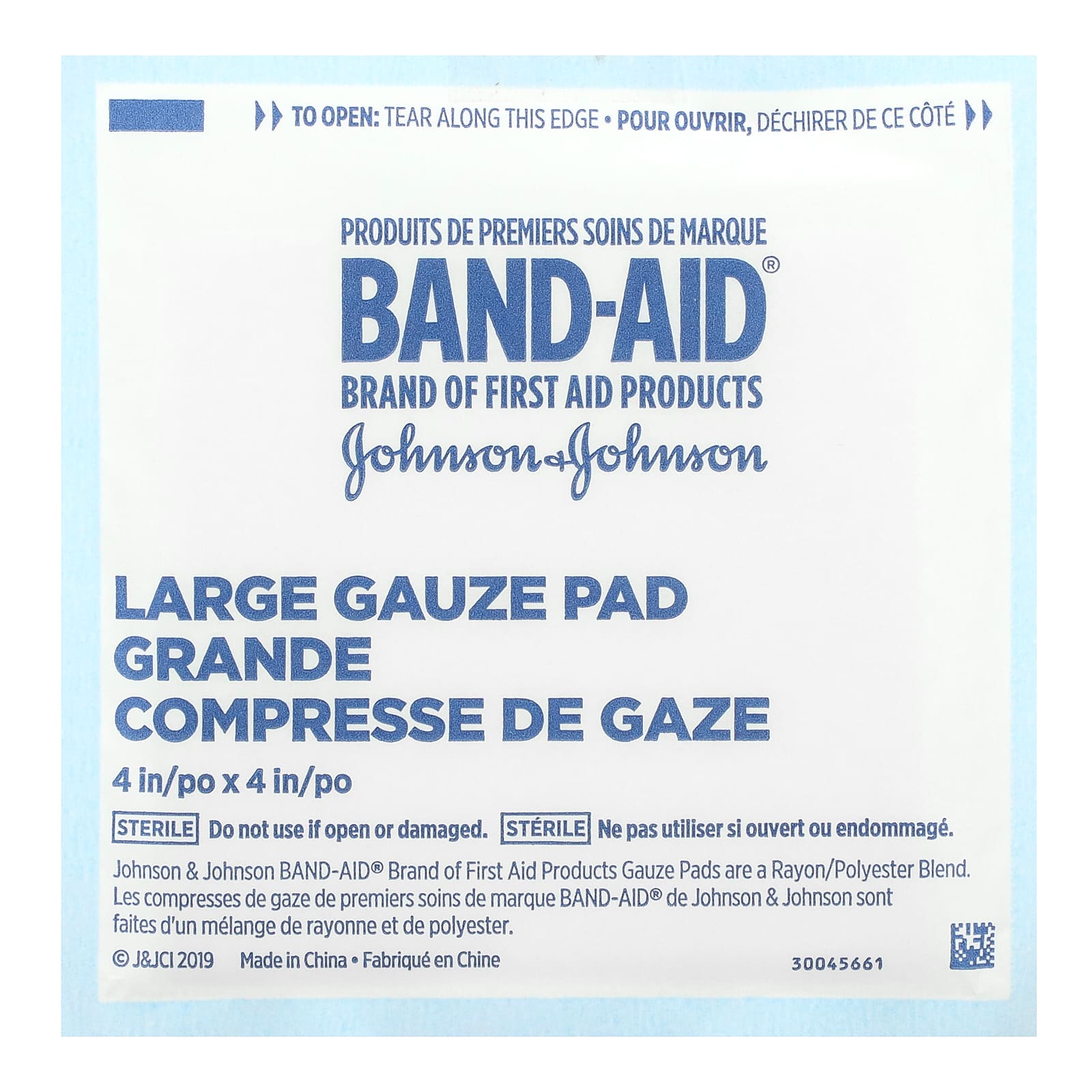 Band Aid, CushionCare, Gauze Pads, 25 Large Pads