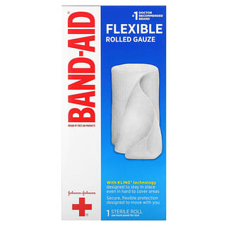 Band Aid, Gaze souple enroulée, 1 rouleau stérile