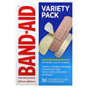 Adhesive Bandages, Variety Pack, 30 Assorted Sizes