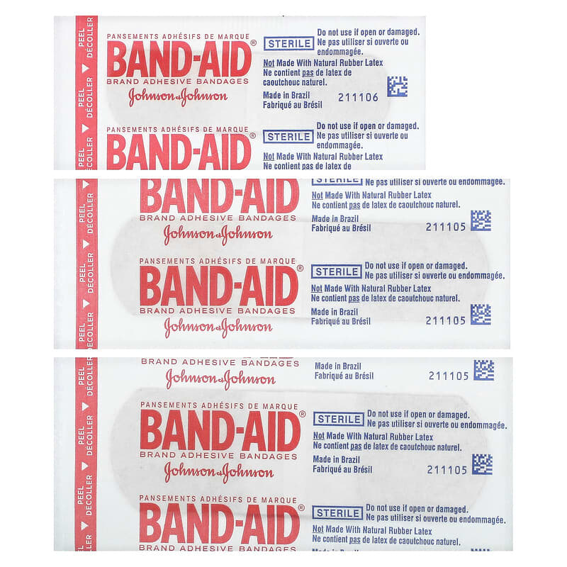  Band-Aid Brand Ourtone Adhesive Bandages, Flexible Protection &  Care of Minor Cuts & Scrapes, Quilt-Aid Pad for Painful Wounds, BR55,  Assorted Sizes, 30 ct, Pack of 3 : Health & Household