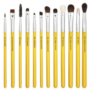 Bdellium Tools, Linha de Estúdio, Kit de Pincéis de Maquiagem para Olhos e Estojo, 12 pincéis