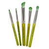 Serie de pinceles de bambú verde, para sombra de ojos, set de 5 pinceles