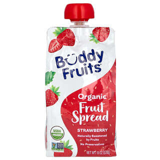 Buddy Fruits, 유기농 과일 스프레드, 딸기, 370g(13oz)