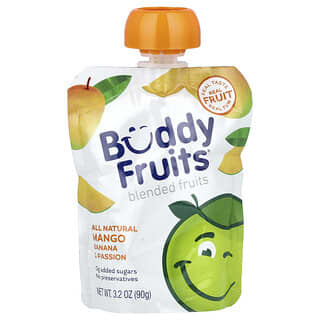 Buddy Fruits, 혼합 과일, 망고, 바나나 & 패션, 90g(3.2oz)