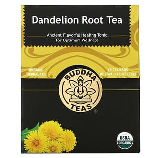 Buddha Teas, Organic Herbal Tea, Dandelion Root, 18 Tea Bags, 0.83 oz (24 g)